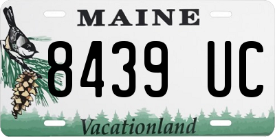ME license plate 8439UC