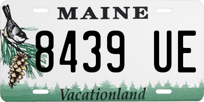 ME license plate 8439UE