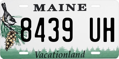 ME license plate 8439UH