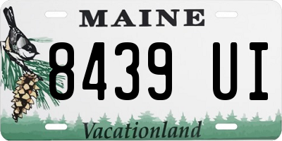 ME license plate 8439UI