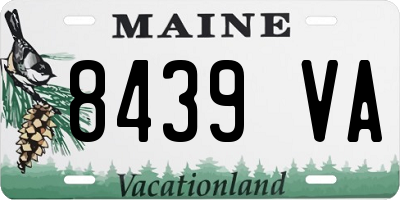 ME license plate 8439VA