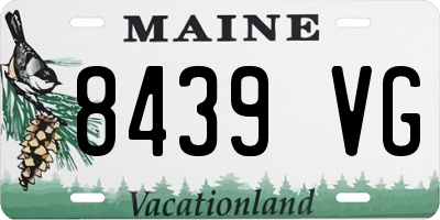 ME license plate 8439VG