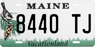 ME license plate 8440TJ