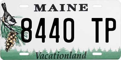 ME license plate 8440TP