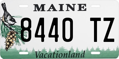 ME license plate 8440TZ