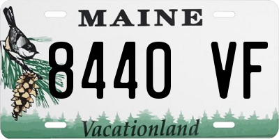 ME license plate 8440VF