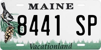 ME license plate 8441SP