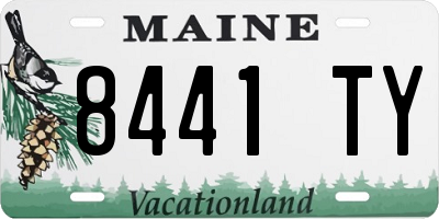 ME license plate 8441TY