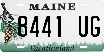 ME license plate 8441UG