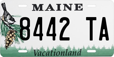 ME license plate 8442TA