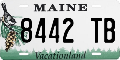 ME license plate 8442TB