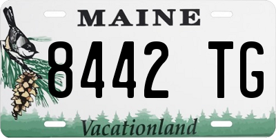 ME license plate 8442TG