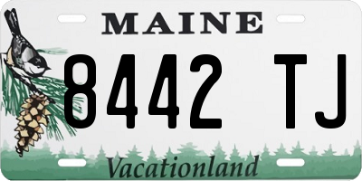 ME license plate 8442TJ