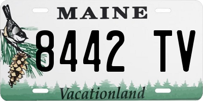 ME license plate 8442TV