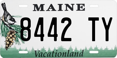 ME license plate 8442TY