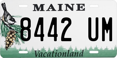 ME license plate 8442UM