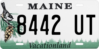 ME license plate 8442UT