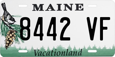 ME license plate 8442VF