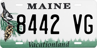 ME license plate 8442VG