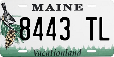 ME license plate 8443TL