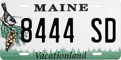 ME license plate 8444SD