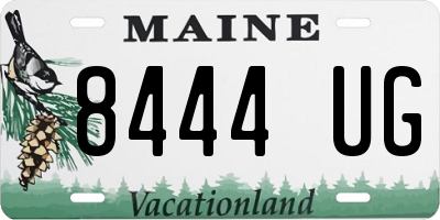 ME license plate 8444UG