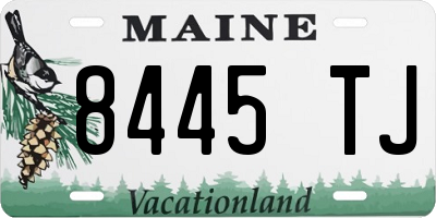 ME license plate 8445TJ