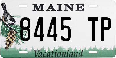 ME license plate 8445TP