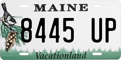 ME license plate 8445UP