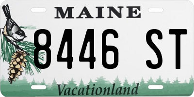 ME license plate 8446ST