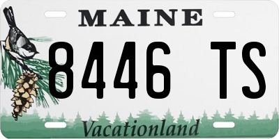 ME license plate 8446TS