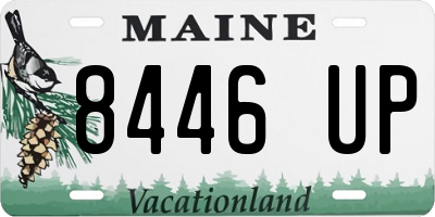 ME license plate 8446UP