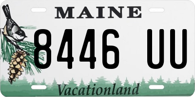 ME license plate 8446UU