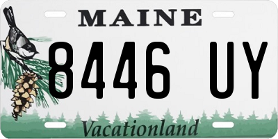 ME license plate 8446UY
