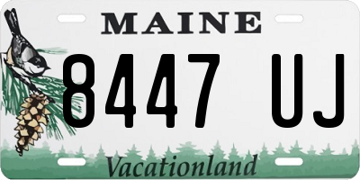 ME license plate 8447UJ
