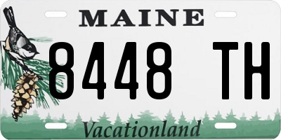 ME license plate 8448TH