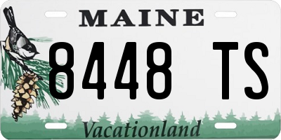 ME license plate 8448TS