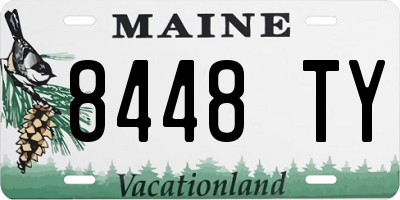 ME license plate 8448TY