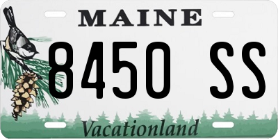 ME license plate 8450SS