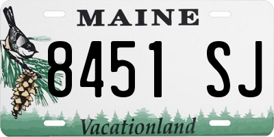 ME license plate 8451SJ