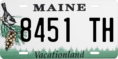 ME license plate 8451TH