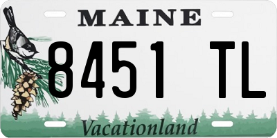 ME license plate 8451TL