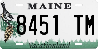 ME license plate 8451TM