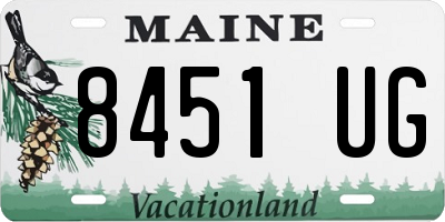 ME license plate 8451UG
