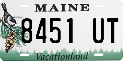 ME license plate 8451UT