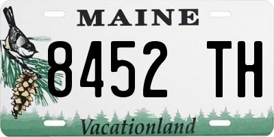 ME license plate 8452TH