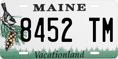 ME license plate 8452TM