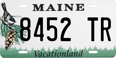 ME license plate 8452TR