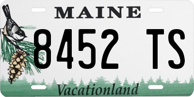 ME license plate 8452TS