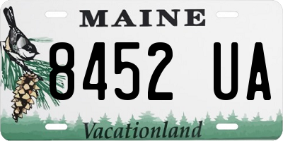ME license plate 8452UA